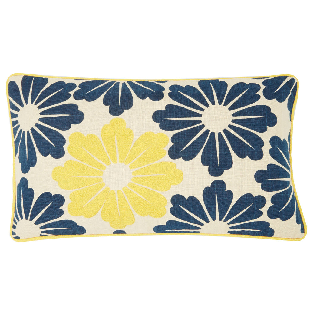 Dragon flower Yellow 12x20 cushion