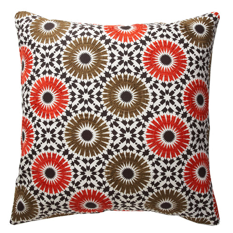 Winter Garden orange 24x24 pillow