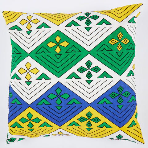 Green Flower 24x24 cushion