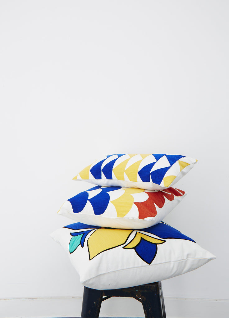 Marble Yellow pillow 12x20 cushion