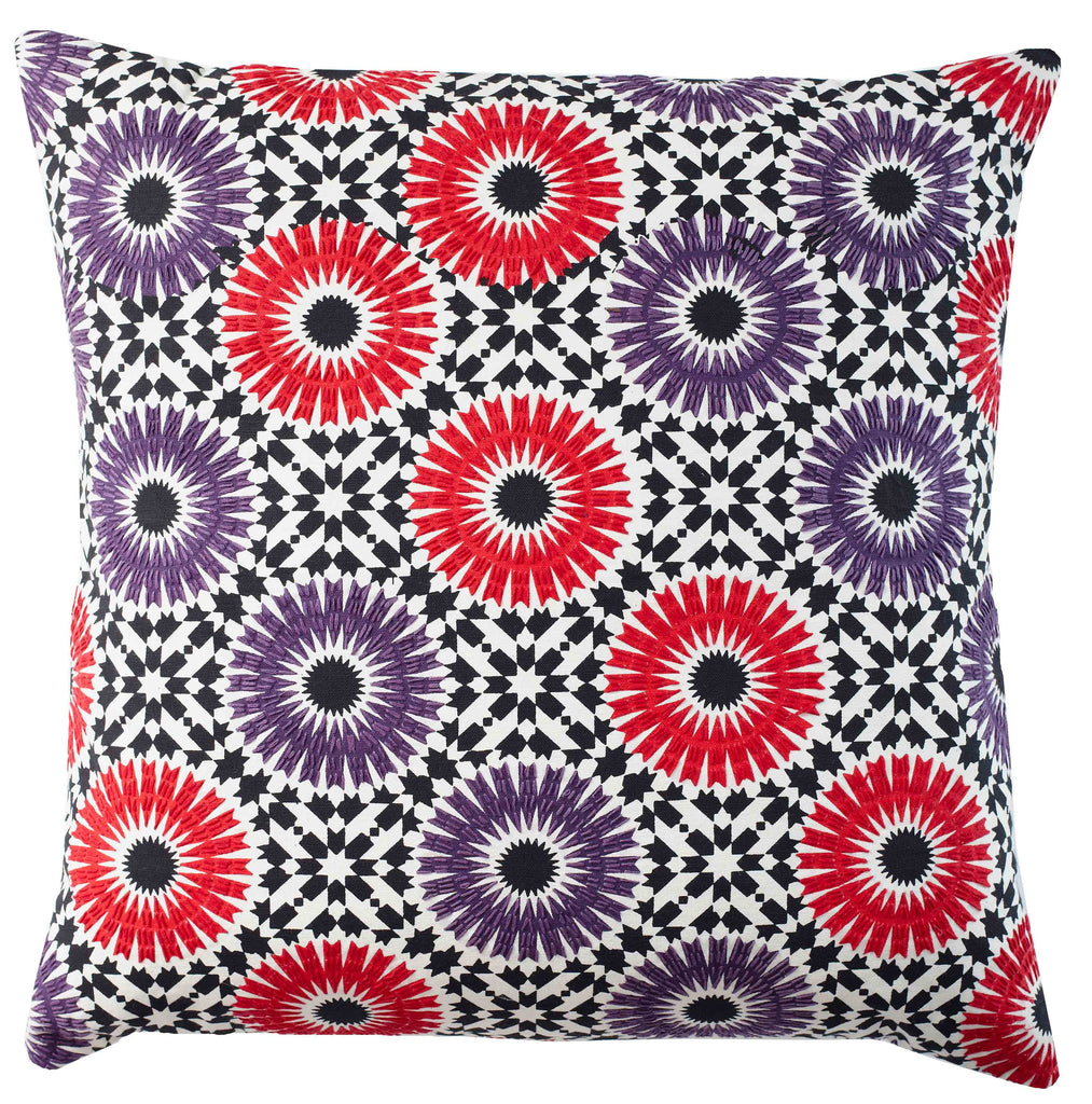 Winter Garden Plum 18x18 cushion