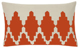 Orange Diamond, 12x20 cushion.
