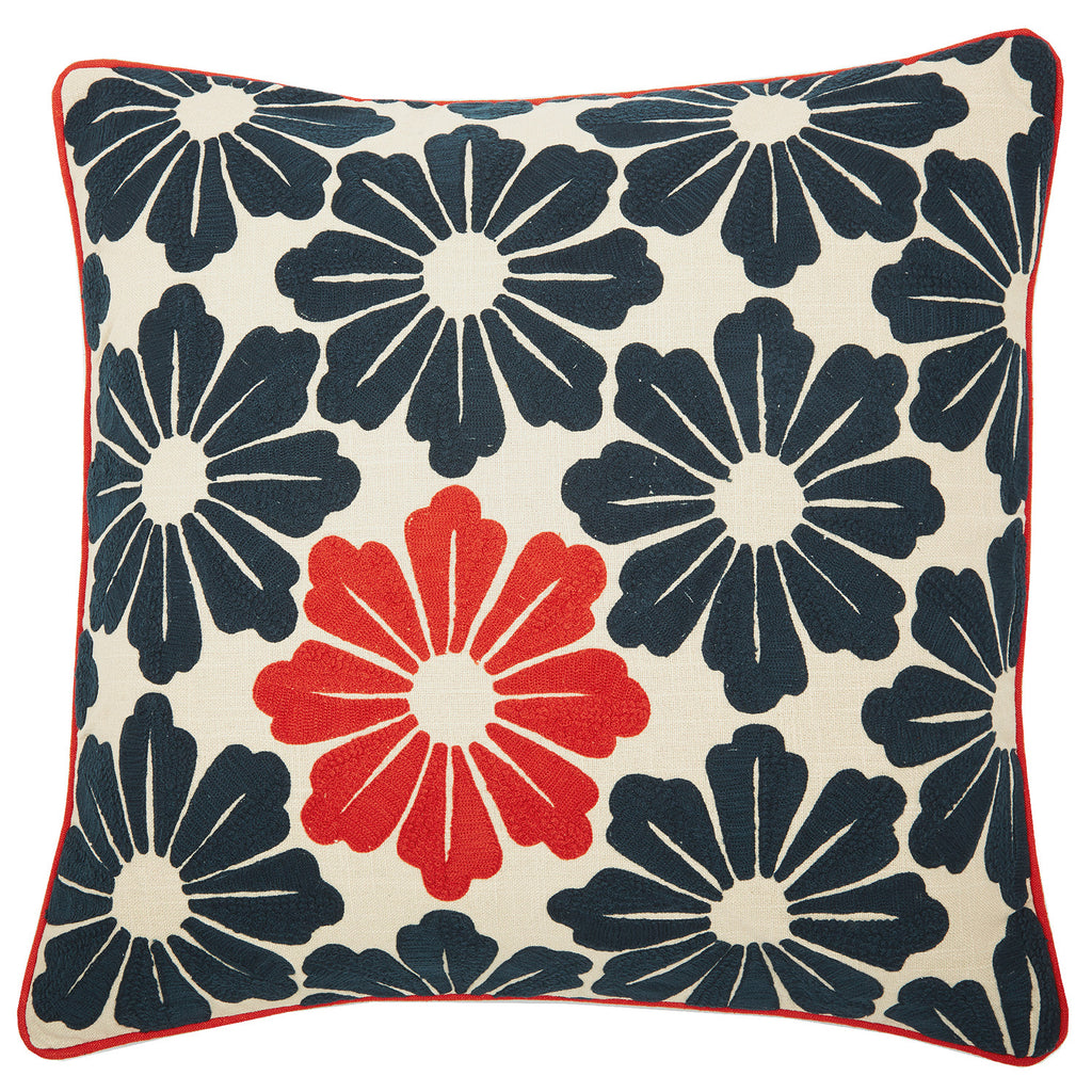 Dragon flower orange 22x22, cushion