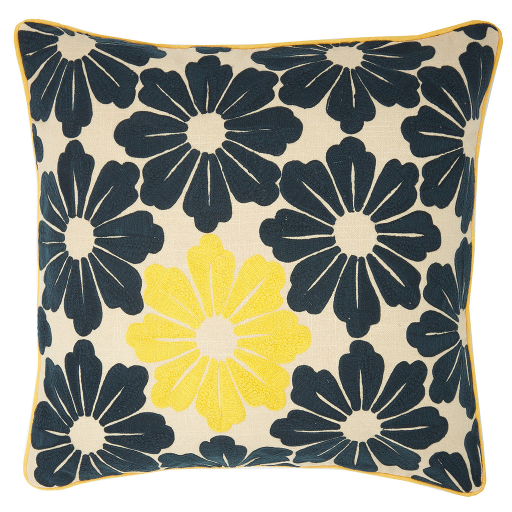 Dragon flower yellow 22x22, cushion