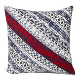 Diagonal size 18x18in cushion.