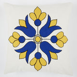 Flower Diamond blue 18x18 cushion