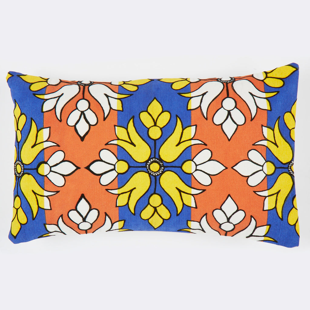 Flower Diamond orange 12x20 cushion