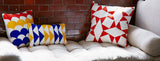 Marble Yellow pillow 12x20 cushion