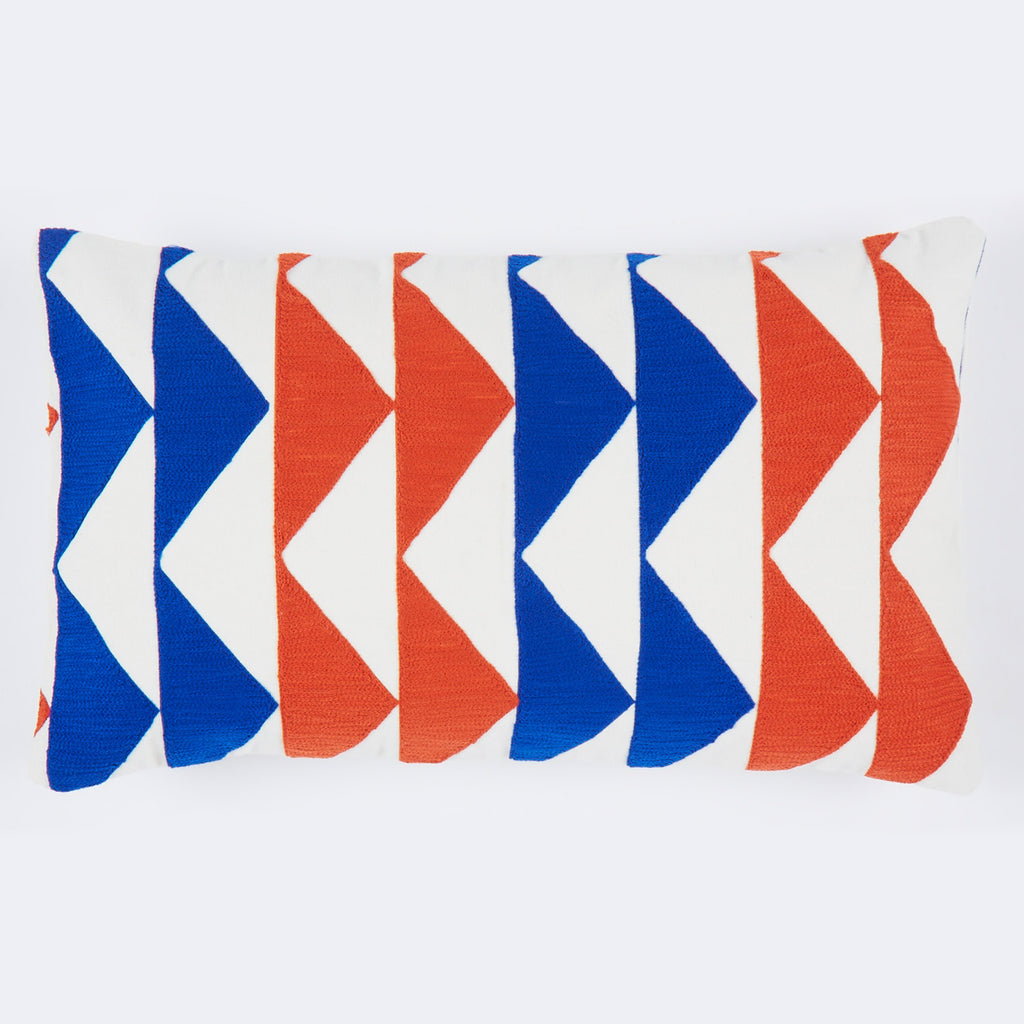 Marble orange 12x20 pillow