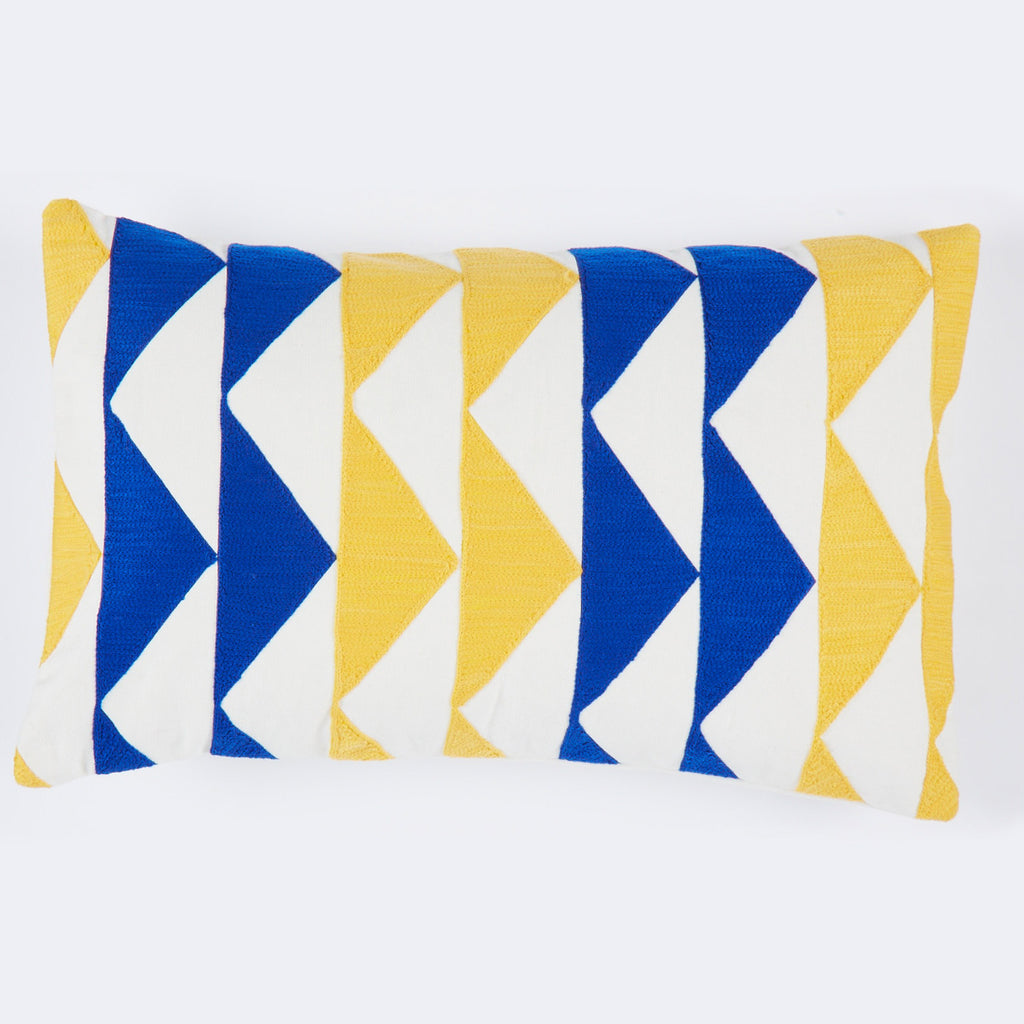 Marble Yellow pillow 12x20 cushion