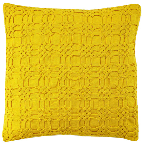 Liam Yellow 18x18in cushion